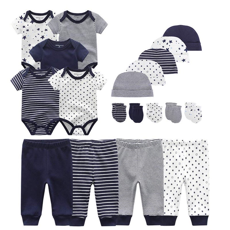 Kiddiezoom Unisex Baby Layette Essentials Giftset Clothing Set 19-Piece For Newborn Baby - Image 1